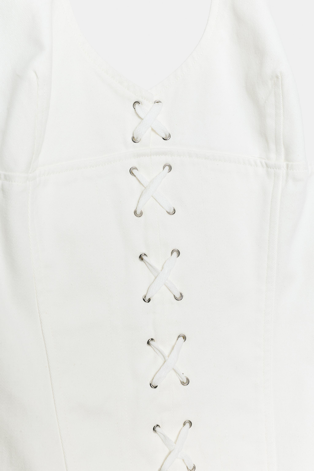 МИНИ-ПЛАТЬЕ ХАЛТЕР СО ШНУРОВКОЙ — ZARA