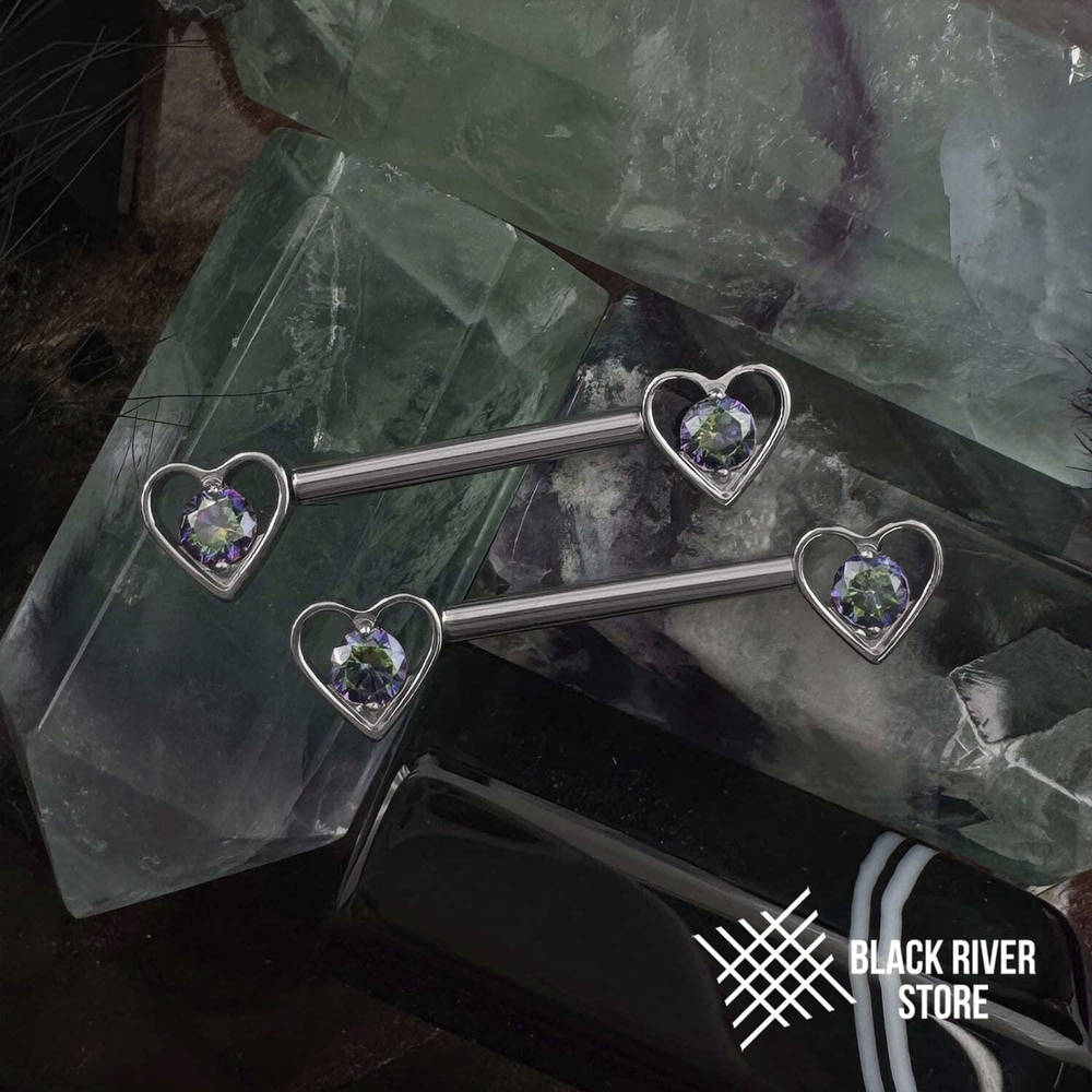 Штанга Love Mini Mystic Topaz Б/Р 1.6мм
