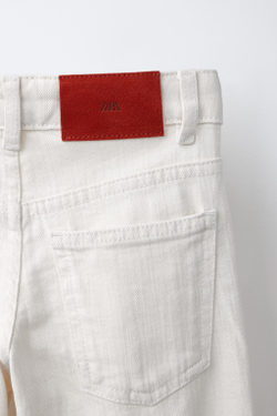 ZARA ДЖИНСЫ STRAIGHT, ЭКРЮ