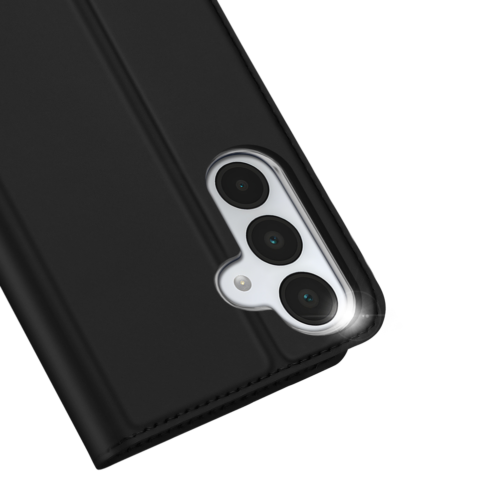 Чехол книжка из PU кожи черного цвета от Dux Ducis для Samsung Galaxy A17 5G, серия Skin Pro Series Case