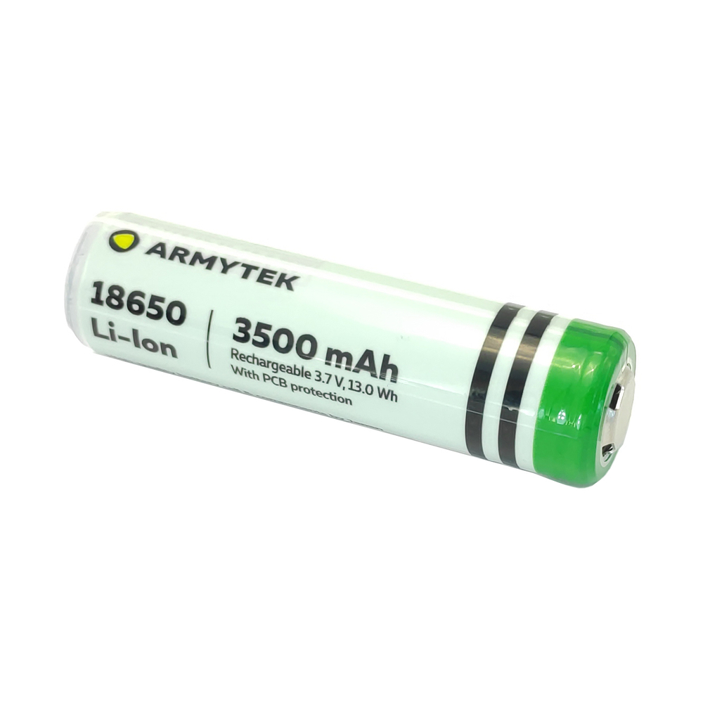 Li-Ion аккумулятор Armytek 18650 3500mAh (защищенный)