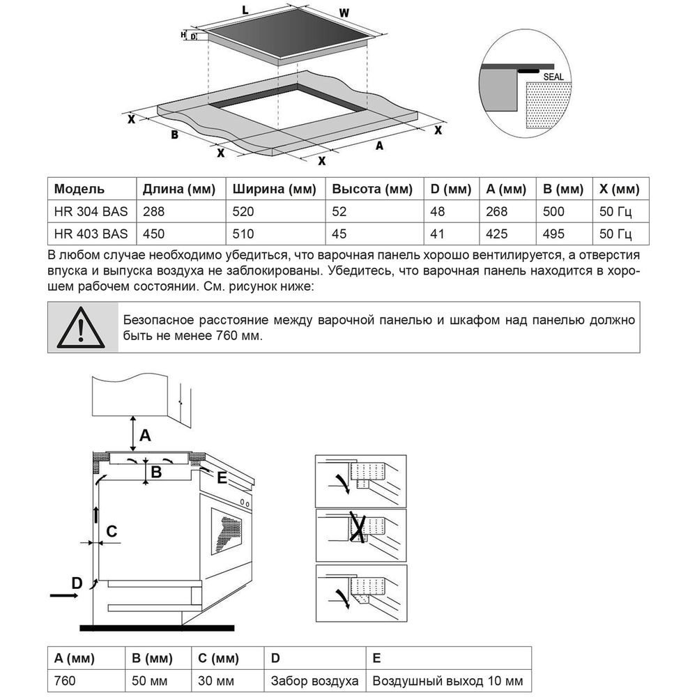 Электрическая варочная панель Hotpoint HR 3O4 BAS