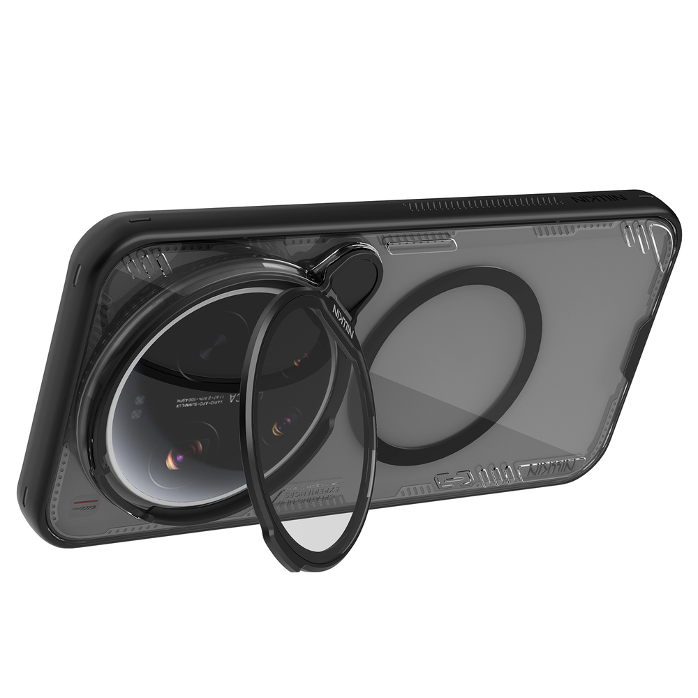 Чехол тонированный с MagSafe на Xiaomi 17 Ultra, серия Iceblade Prop Magnetic (версия с прозрачной крышкой объектива) от Nillkin