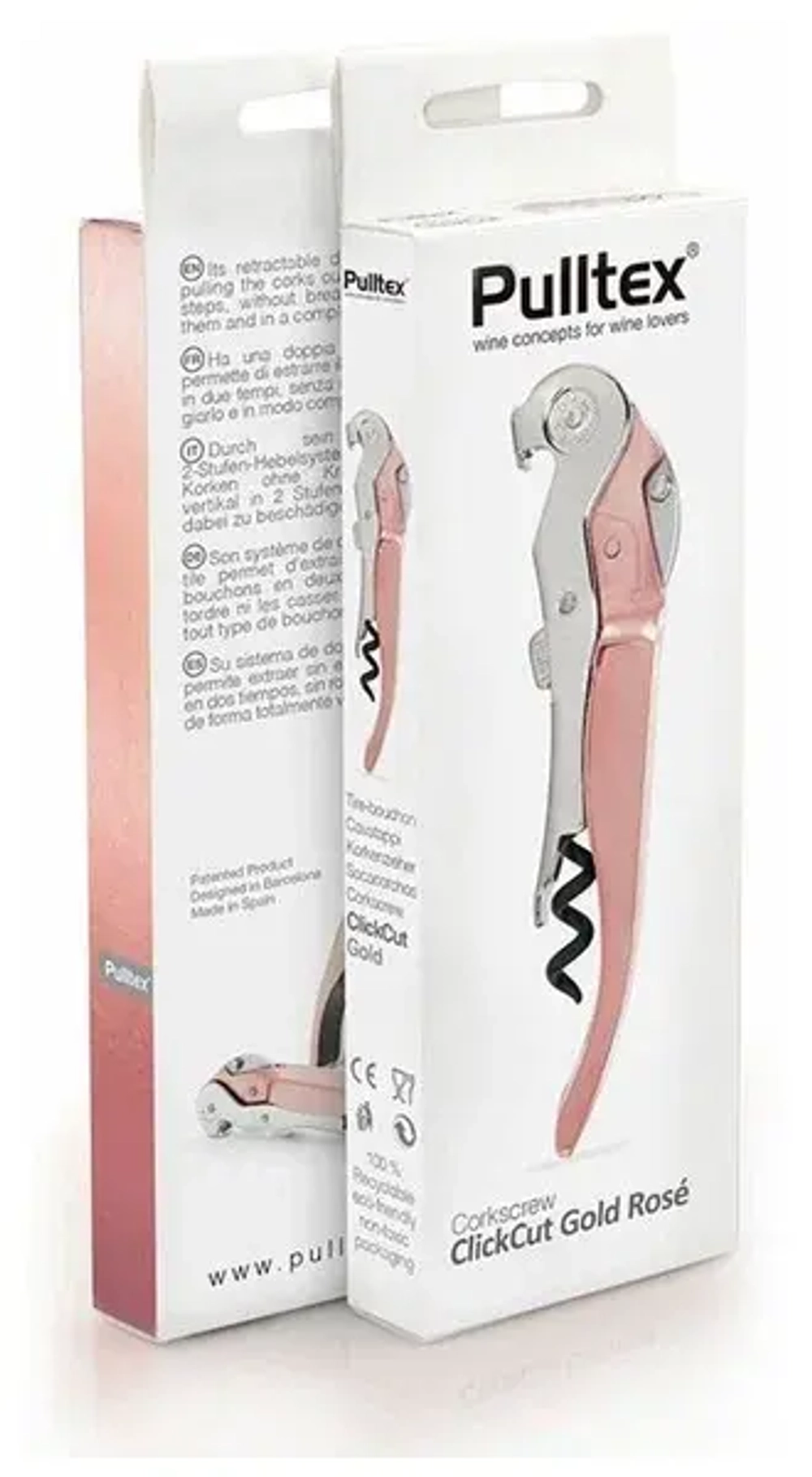 Штопор для вина ClickCut Rose в п/у Pulltex