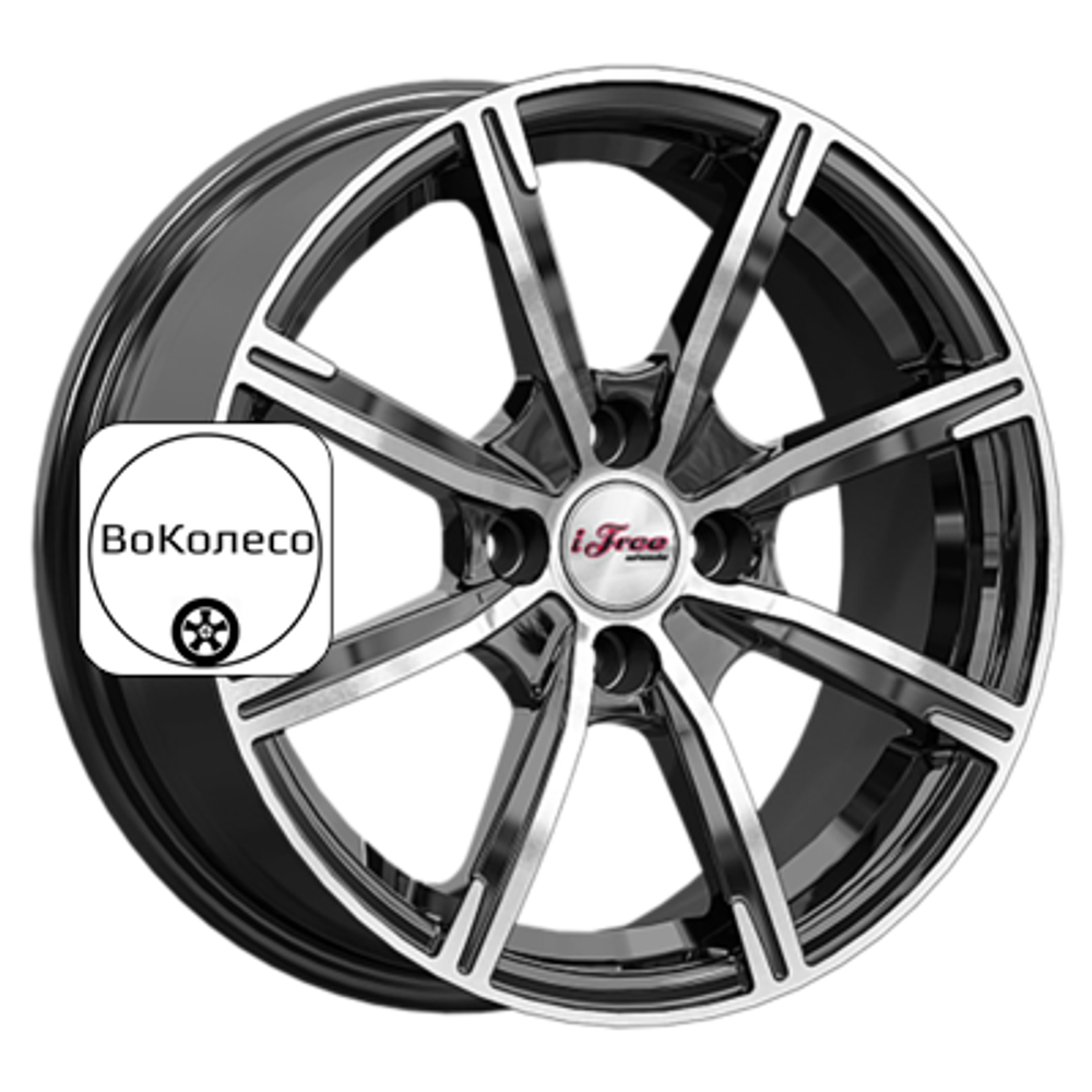 6x15/4x100 ET38 D67,1 Калибр (КС1117) Блэк Джек iFree