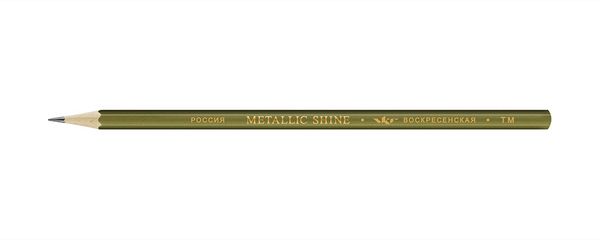 Карандаш чернографитный заточенный ТМ (HB) 72 шт, Metallic shine MS01, 1599 оливковый, ВКФ MS01