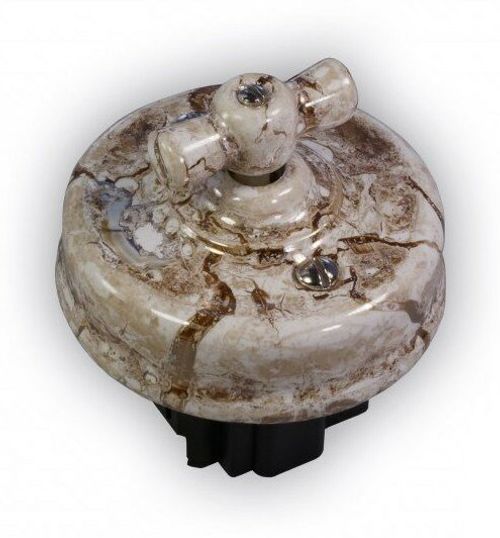 Механизм выключателя керамический ретро Мрамор Retrika Ideal R1-SW-16 / 1 Группа света, проходной