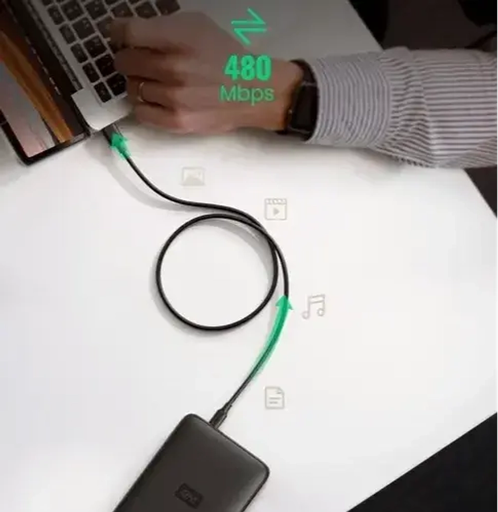 Кабель USB 2.0 - mini USB, 480Mbps, 3m. UGREEN 10386