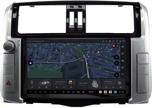 Магнитола для Toyota Land Cruiser Prado 150 2009-2013 (взамен 7" навигации) - Kuberg DUDU7 SF-9613-3 QLed+2K, UIS7870 (DUDU7), Android 13, Быстрейшая, CarPlay, SIM-слот