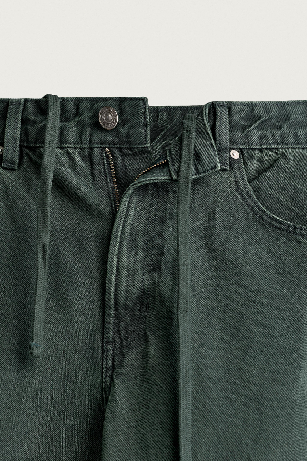 БРЮКИ BARREL FIT НА КУЛИСКЕ — ZARA
