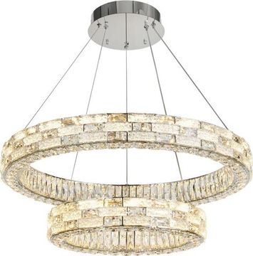 Люстра подвесная LED 120W 2800К-6500К 4014/09/02P хром Gabbana Stilfort