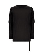 RICK OWENS DRKSHDW ЛОНГСЛИВ ЧЕРНЫЙ HUSTLER