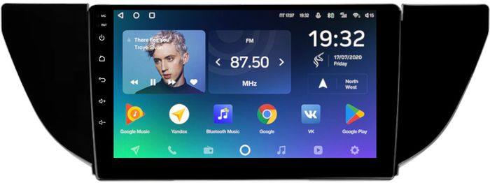 Магнитола для Geely Emgrand EC7 2018-2020 - Teyes CC2 PLUS монитор 9" QLED, Android 10, Быстрая, SIM-слот
