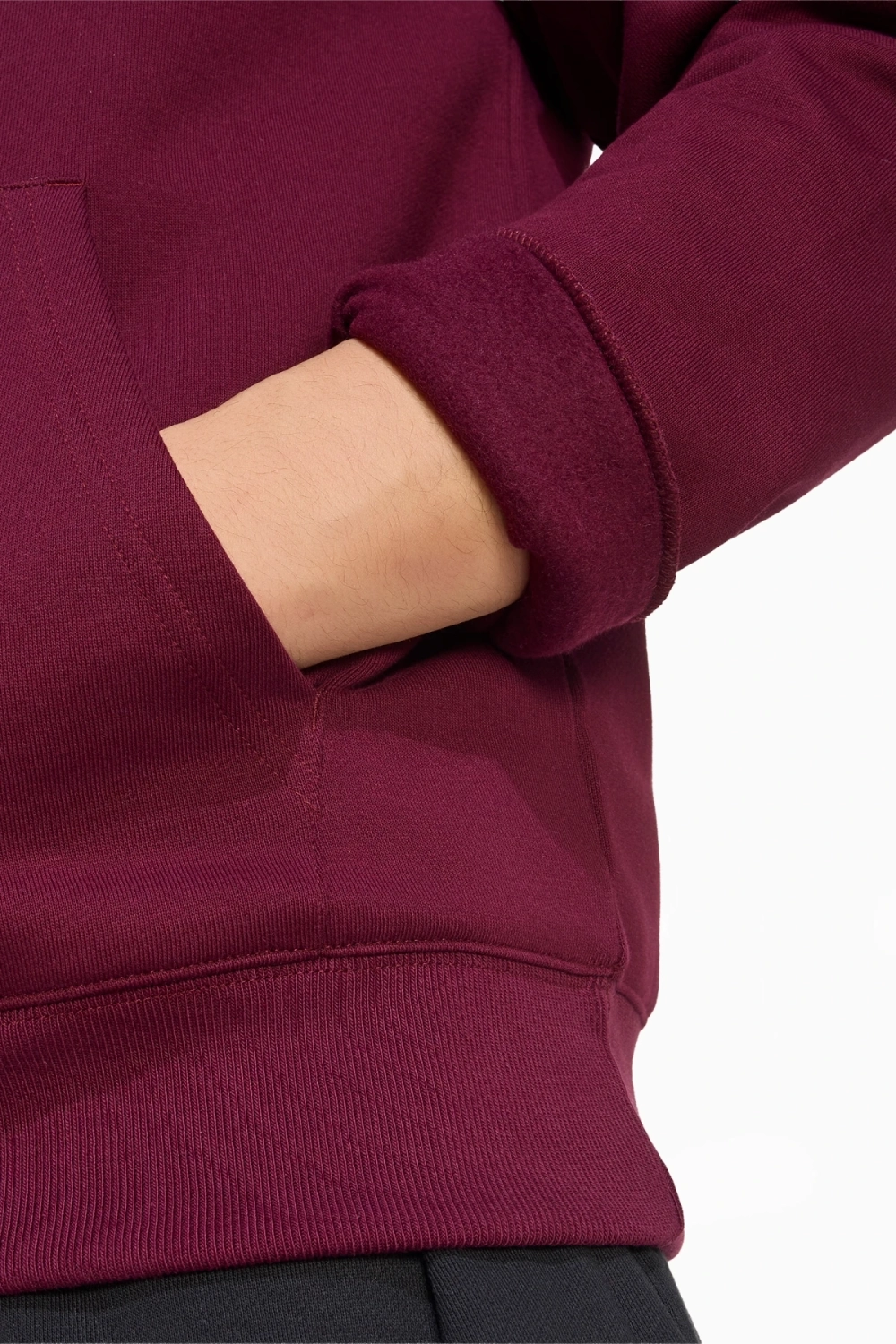 Кофта adidas Originals Trefoil Essentials - бордовый