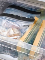 IKEA Зип-пакеты ISTAD для пищевых продуктов ченый/желтый, 15х13 см и 19х18 см , 60 шт. (из Финляндии)
