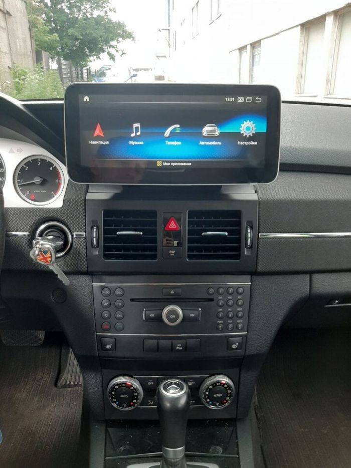Магнитола для Mercedes-Benz C-класс W204 2007-2011 NTG 4.0 - RDL-7710-C монитор 12.3" на Android 13, Быстрая, CarPlay, 4G SIM-слот