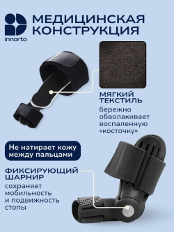 Вальгусная шина от косточки (шарнирная), 2 шт
