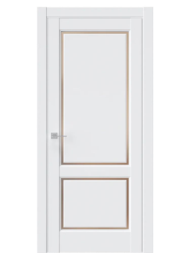 ДВЕРИ WestStyle  LVT 3 Emlayer CV Белый/ Бронза Сатинат ДО