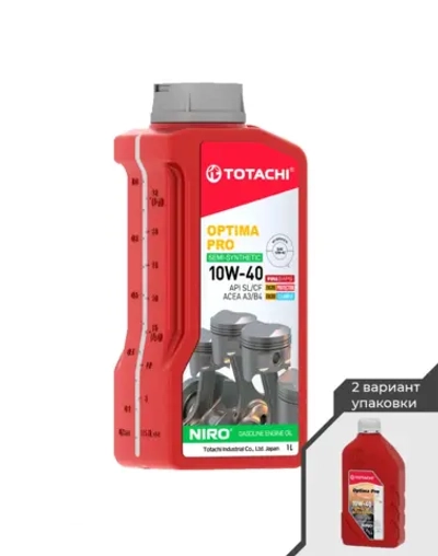Масло моторное TOTACHI NIRO Optima Pro Semi-Synthetic SL/CF 10W-40 1 л 1C401