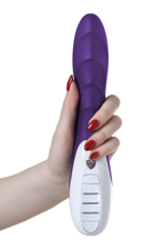 Фиолетовый вибратор Mystim Sassy Simon - 27 см. (Цвет: фиолетовый)