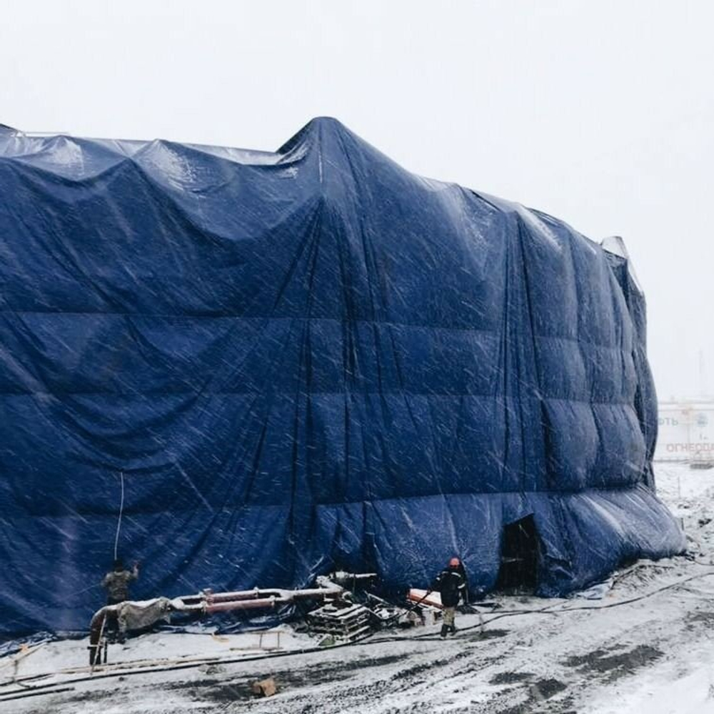 Тент строительный, универсальный, для сена и туризма, 3x4 м, ламинированный, плотность 120 грамм на кв.м