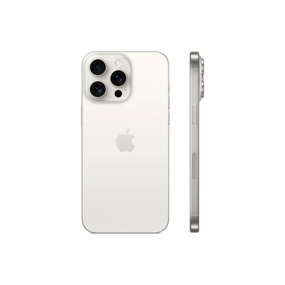 Смартфон Apple iPhone 15 Pro Max 1TB, Nano-SIM + eSIM, White Titanium (Белый)