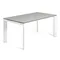 Стол Atta 160 (220) x90 белый керамика