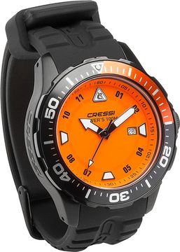 Подводные часы Cressi Manta Watch 100m черно-орнжевый