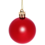 Новогодние шары 6 см (набор 24 шт) «Микс фактур», красный