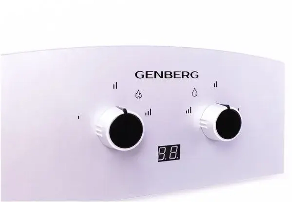 Проточный газовый водонагреватель GENBERG 310.01 премиум 10 л.серая накладка