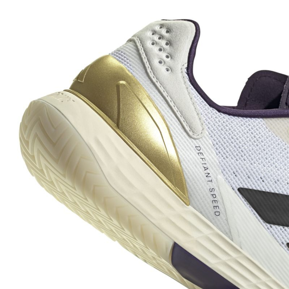 Мужские теннисные кроссовки Adidas Defiant Speed 2 M - white/black/aurora plum
