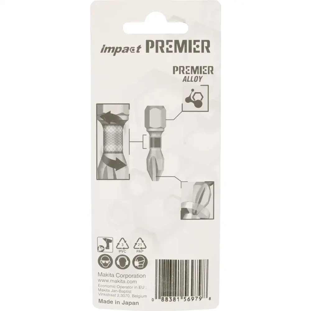 Насадка PH1х25 мм Impact Premier, C-form, 2 шт. Makita E-03121