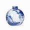Ваза Globe S высота 26 см, белый, синий