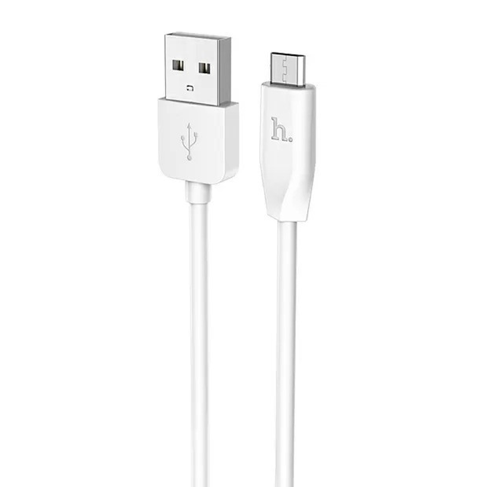 Usb Кабель-зарядка Micro Hoco X1 Rapid 2.4A 2м силиконовый белый