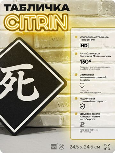 Табличка декоративная "Секиро, Sekiro" на дверь и стену, прикольная штука в подарок геймеру, декоративный знак, 24,5х24,5 см, Айдентика Технолоджи