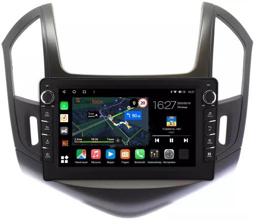 Магнитола для Chevrolet Cruze 2012-2015 (рамка черная) - Canbox 9-240 Android 10, Быстрая, CarPlay, 4G SIM-слот
