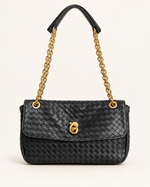 Женская сумка Bottega Veneta Madison — чёрная, 27 см