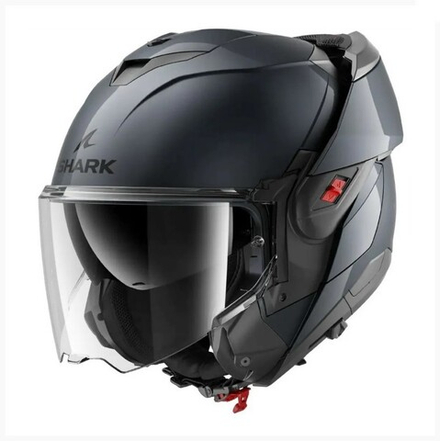 Шлем модуляр Shark OXO BLANK Gun Metal, XL