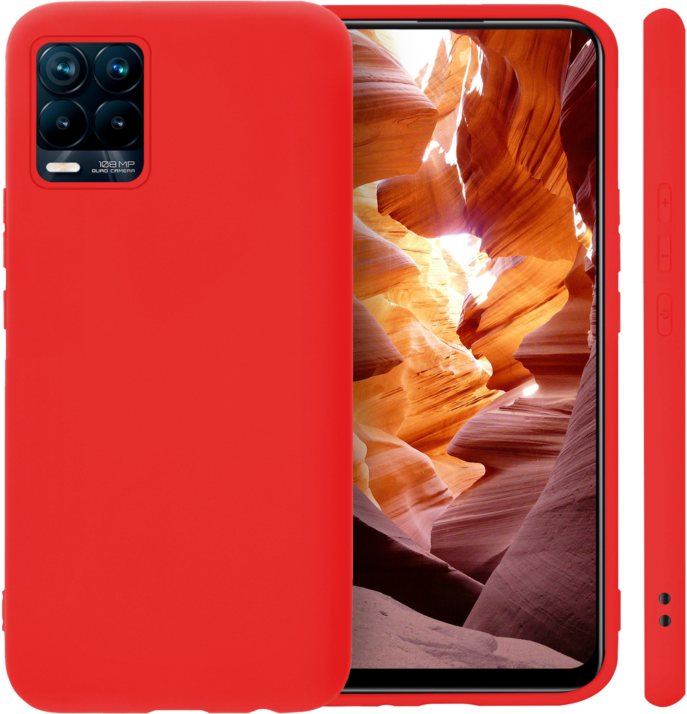 Мягкий Soft Touch чехол из силикона для REALME 8 / 8 PRO с бархатной подкладкой