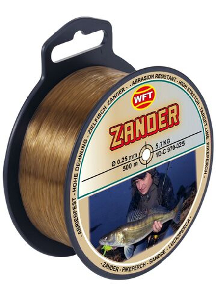Леска монофильная WFT Zielfisch ZANDER (СУДАК) 500 м, 0,25 мм