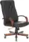 Кресло руководителя Бюрократ T-9928WALNUT/ECO черный экокожа крестов. металл/дерево