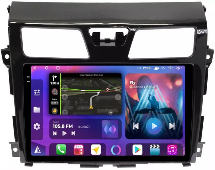 Магнитола для Nissan Teana L33 2014-2016 - FarCar BM2004M-2K монитор 10.36" 2K QLED на Android 14, Быстрая, CarPlay, 4G SIM-слот