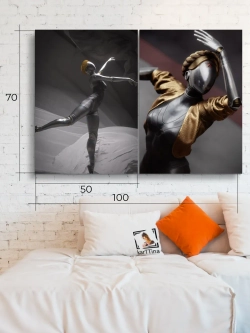 Картина Балет стального сердца модульная 50x70см 2шт.