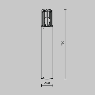 Ландшафтный светильник Баррель / Barrel E27x1 15Вт IP54, O453FL-01GF. TM Maytoni