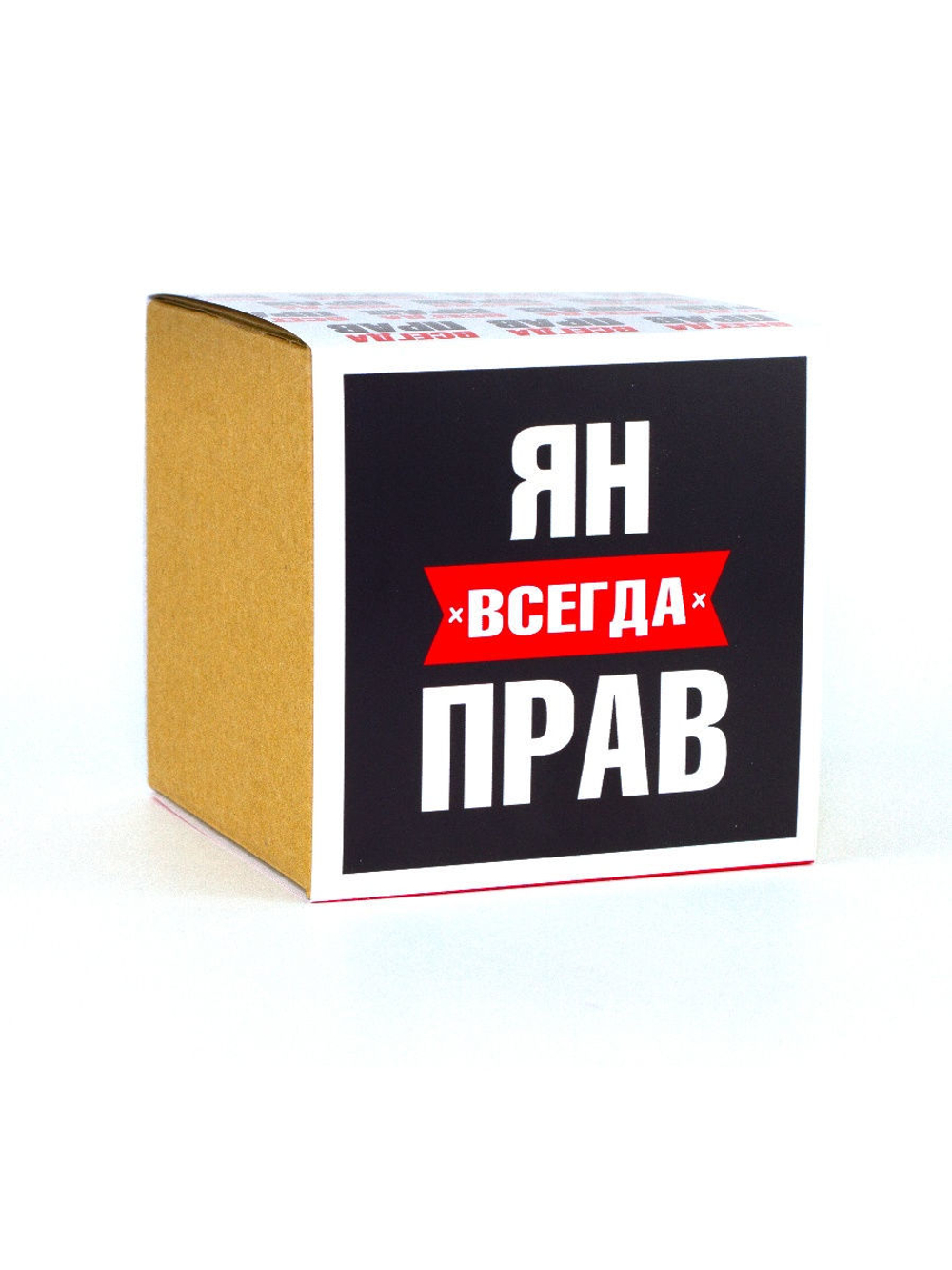 Кружка именная сувенир подарок с приколом Ян всегда прав, другу, брату, парню, коллеге, мужу