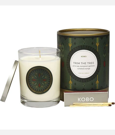 Trim the tree, свеча Holiday collection, Kobo Candles
