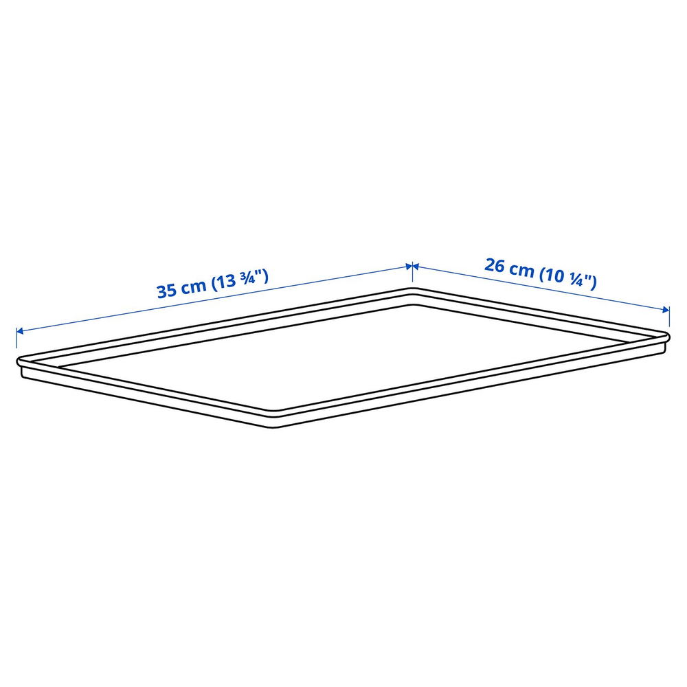 IKEA KUGGIS  (ИКЕА КУГГИС)  -  Крышка - светло-серый 26x35 см