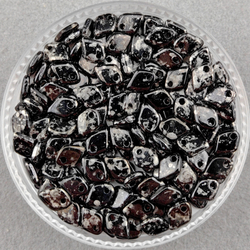 Бусины Dragon Scale 1,5x5 мм, цвет Античный хром (Jet Antique Chrome)