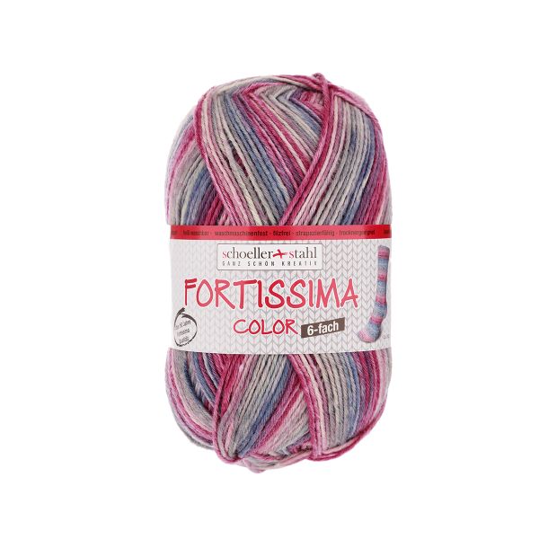 Пряжа Austermann (Аустерманн) Fortissima Color 6-fach / уп.5 мот. по 150 г, 410 м, 423.02