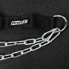 Ремень для подвешивания отягощений к поясу нейлоновый (с логотипом) PROFI-FIT-RT-007
